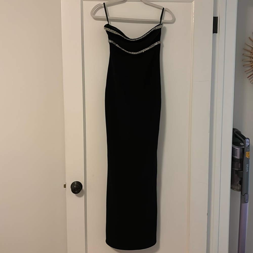 Lovers + friends black formal dress